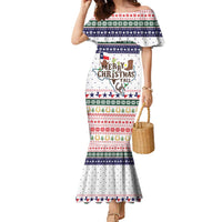 Merry Christmas Yall Texas Family Matching Mermaid Dress and Hawaiian Shirt Xmas Holiday Patterns - Wonder Print Shop