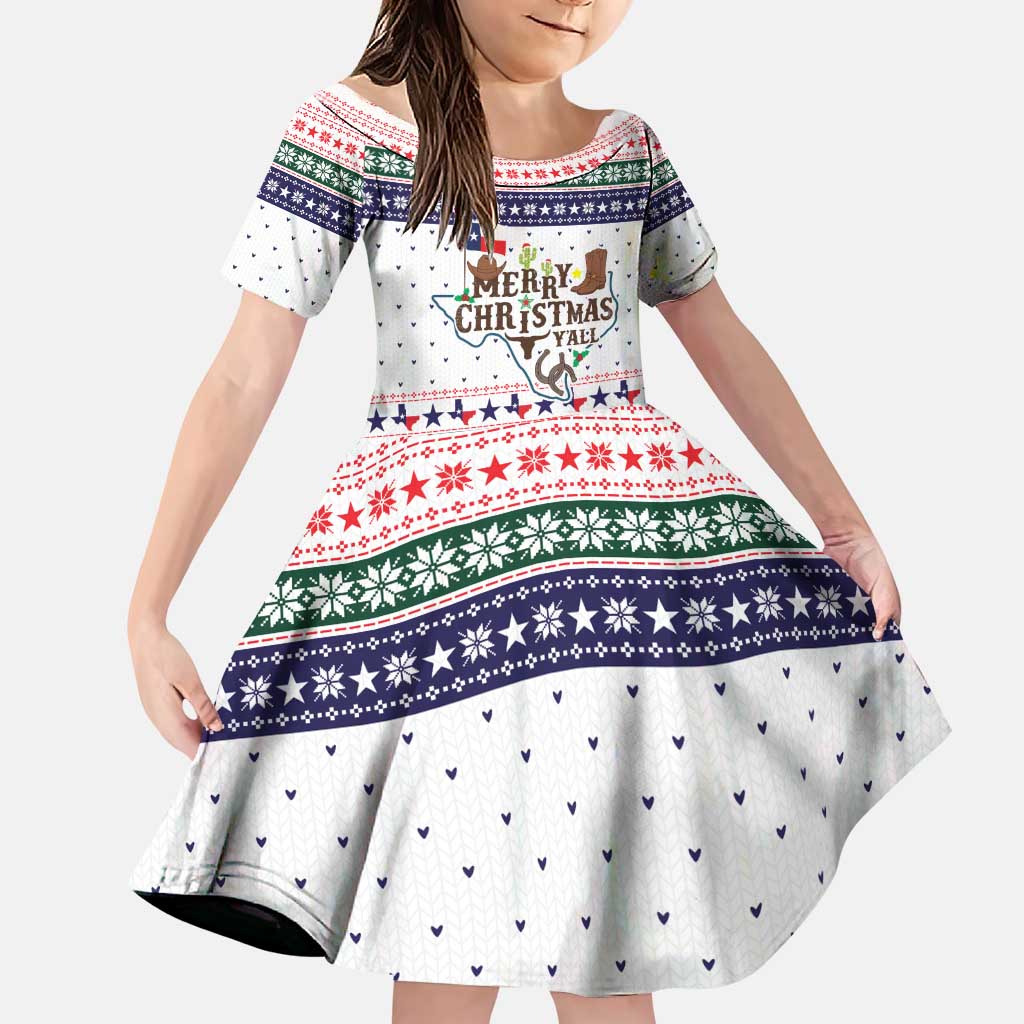 Merry Christmas Yall Texas Family Matching Puletasi and Hawaiian Shirt Xmas Holiday Patterns - Wonder Print Shop