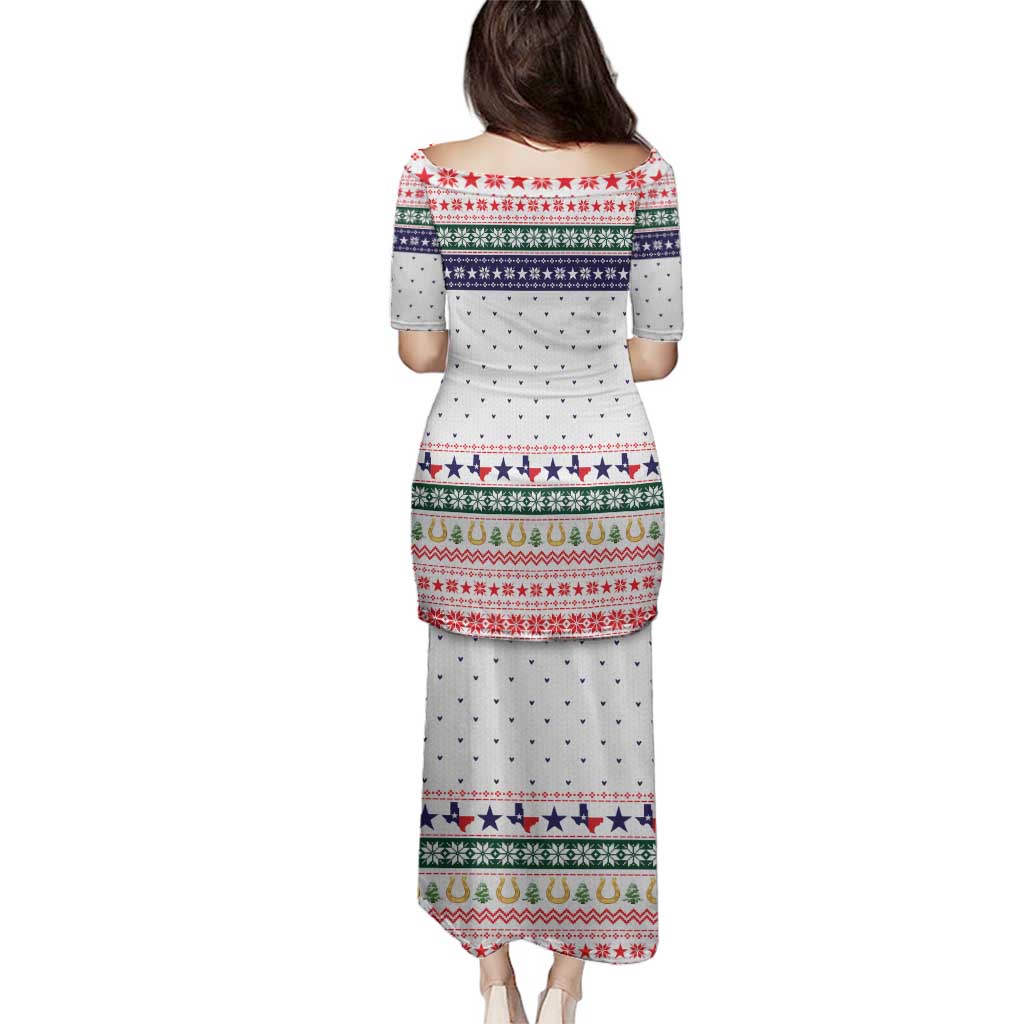 Merry Christmas Yall Texas Family Matching Puletasi and Hawaiian Shirt Xmas Holiday Patterns - Wonder Print Shop