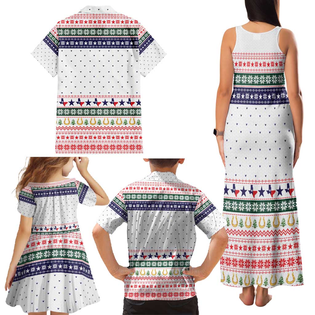 Merry Christmas Yall Texas Family Matching Tank Maxi Dress and Hawaiian Shirt Xmas Holiday Patterns - Wonder Print Shop