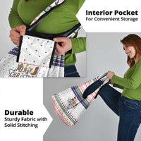 Merry Christmas Yall Texas Grocery Bag Xmas Holiday Patterns - Wonder Print Shop