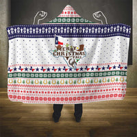 Merry Christmas Yall Texas Hooded Blanket Xmas Holiday Patterns - Wonder Print Shop