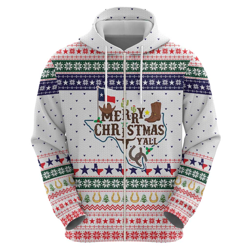 Merry Christmas Yall Texas Hoodie Xmas Holiday Patterns - Wonder Print Shop