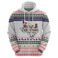 Merry Christmas Yall Texas Hoodie Xmas Holiday Patterns - Wonder Print Shop
