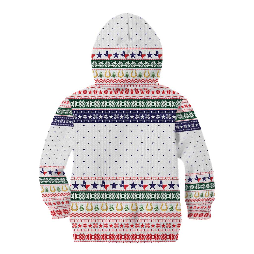 Merry Christmas Yall Texas Kid Hoodie Xmas Holiday Patterns - Wonder Print Shop