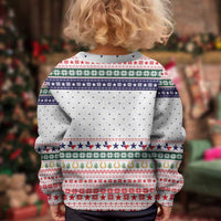 Merry Christmas Yall Texas Kid Ugly Christmas Sweater Xmas Holiday Patterns - Wonder Print Shop