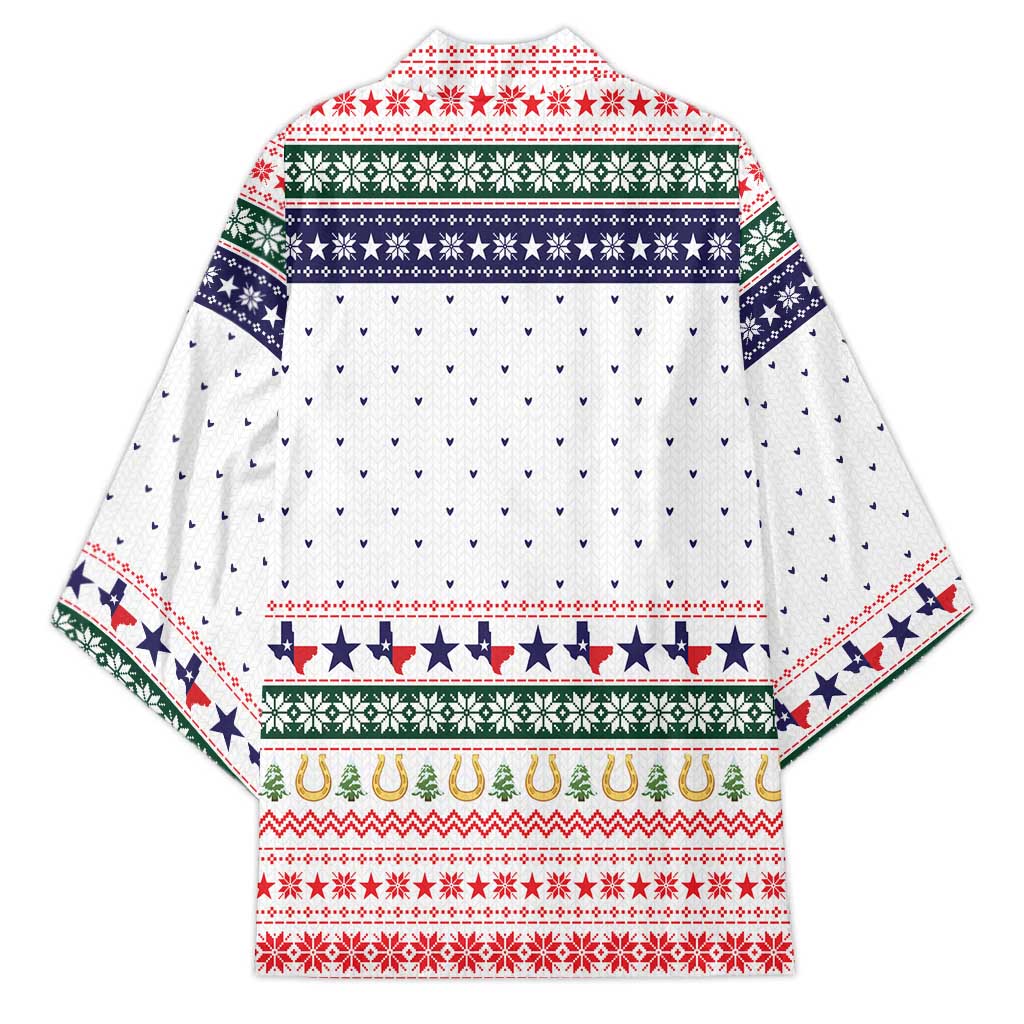 Merry Christmas Yall Texas Kimono Xmas Holiday Patterns - Wonder Print Shop