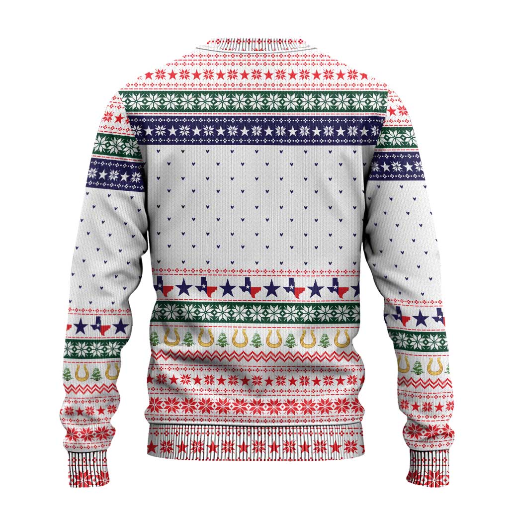Merry Christmas Yall Texas Ugly Christmas Sweater Xmas Holiday Patterns - Wonder Print Shop
