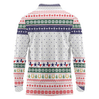 Merry Christmas Yall Texas Long Sleeve Polo Shirt Xmas Holiday Patterns - Wonder Print Shop