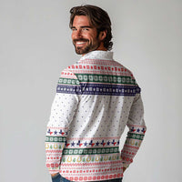 Merry Christmas Yall Texas Long Sleeve Polo Shirt Xmas Holiday Patterns - Wonder Print Shop