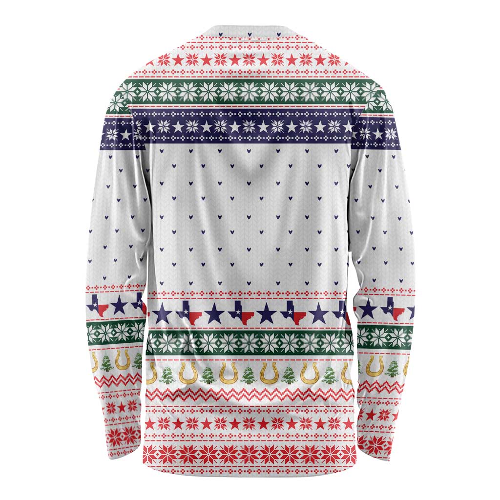 Merry Christmas Yall Texas Long Sleeve Shirt Xmas Holiday Patterns - Wonder Print Shop