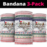 Merry Christmas Yall Texas Neck Gaiter Xmas Holiday Patterns - Wonder Print Shop