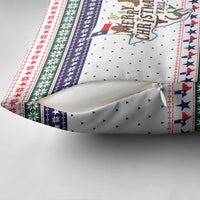 Merry Christmas Yall Texas Pillow Cover Xmas Holiday Patterns - Wonder Print Shop