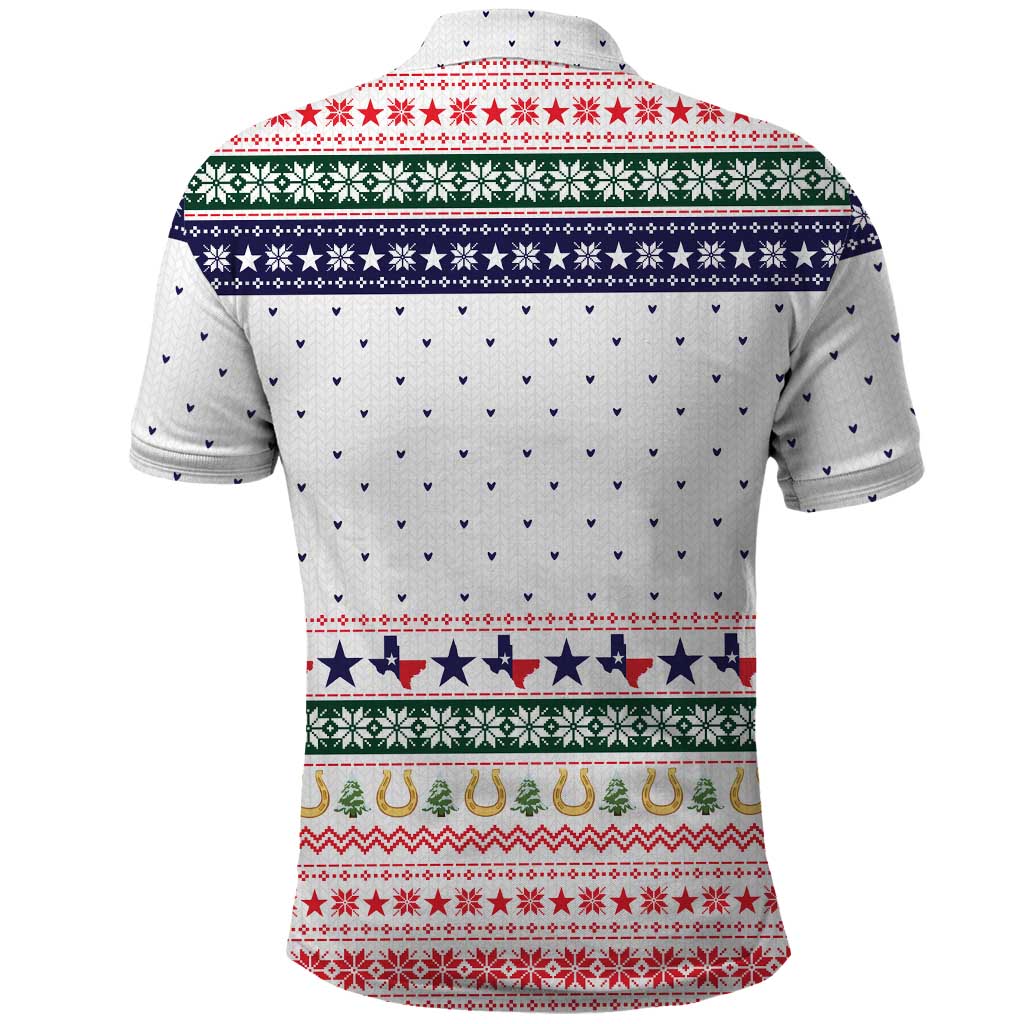 Merry Christmas Yall Texas Polo Shirt Xmas Holiday Patterns - Wonder Print Shop