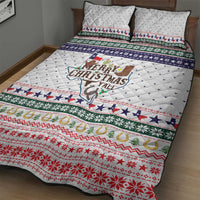 Merry Christmas Yall Texas Quilt Bed Set Xmas Holiday Patterns - Wonder Print Shop