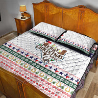 Merry Christmas Yall Texas Quilt Bed Set Xmas Holiday Patterns - Wonder Print Shop