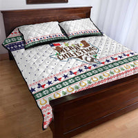 Merry Christmas Yall Texas Quilt Bed Set Xmas Holiday Patterns - Wonder Print Shop