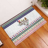 Merry Christmas Yall Texas Rubber Doormat Xmas Holiday Patterns - Wonder Print Shop