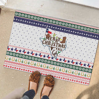Merry Christmas Yall Texas Rubber Doormat Xmas Holiday Patterns - Wonder Print Shop