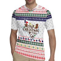 Merry Christmas Yall Texas Rugby Jersey Xmas Holiday Patterns - Wonder Print Shop