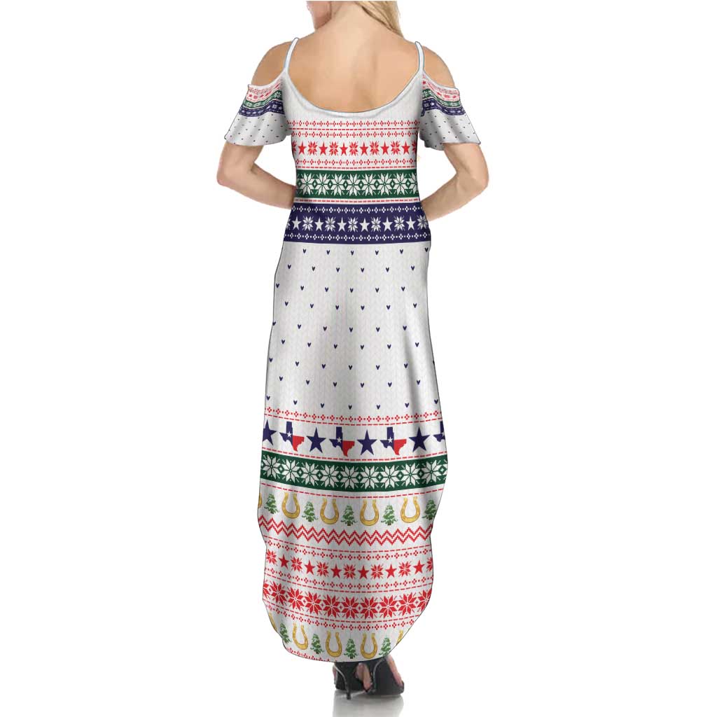 Merry Christmas Yall Texas Summer Maxi Dress Xmas Holiday Patterns - Wonder Print Shop