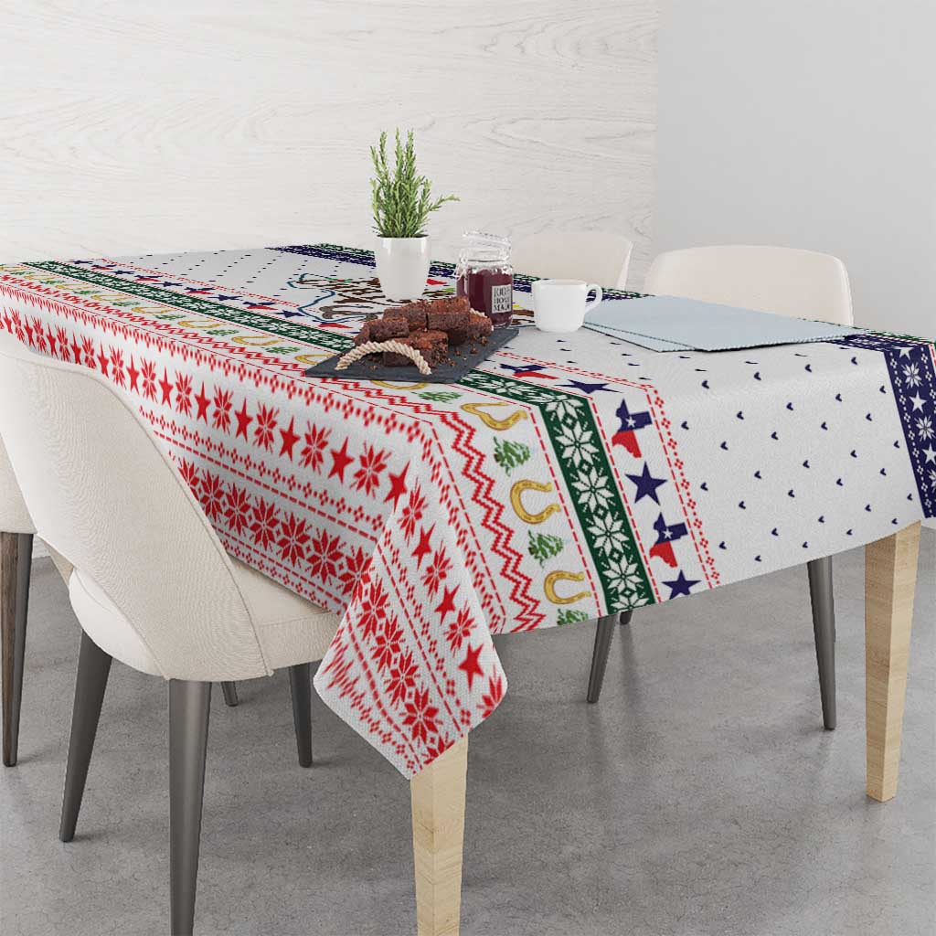 Merry Christmas Yall Texas Tablecloth Xmas Holiday Patterns - Wonder Print Shop