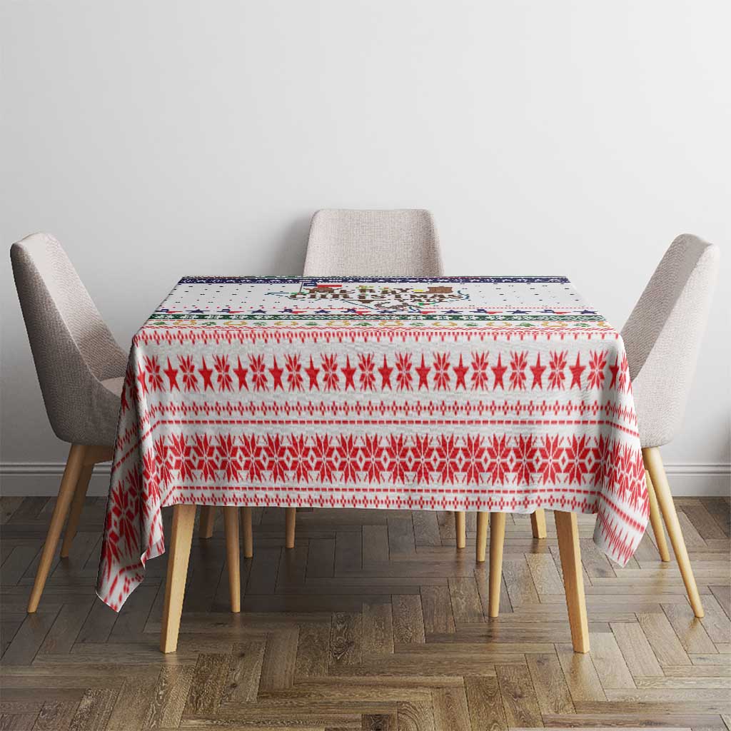 Merry Christmas Yall Texas Tablecloth Xmas Holiday Patterns - Wonder Print Shop