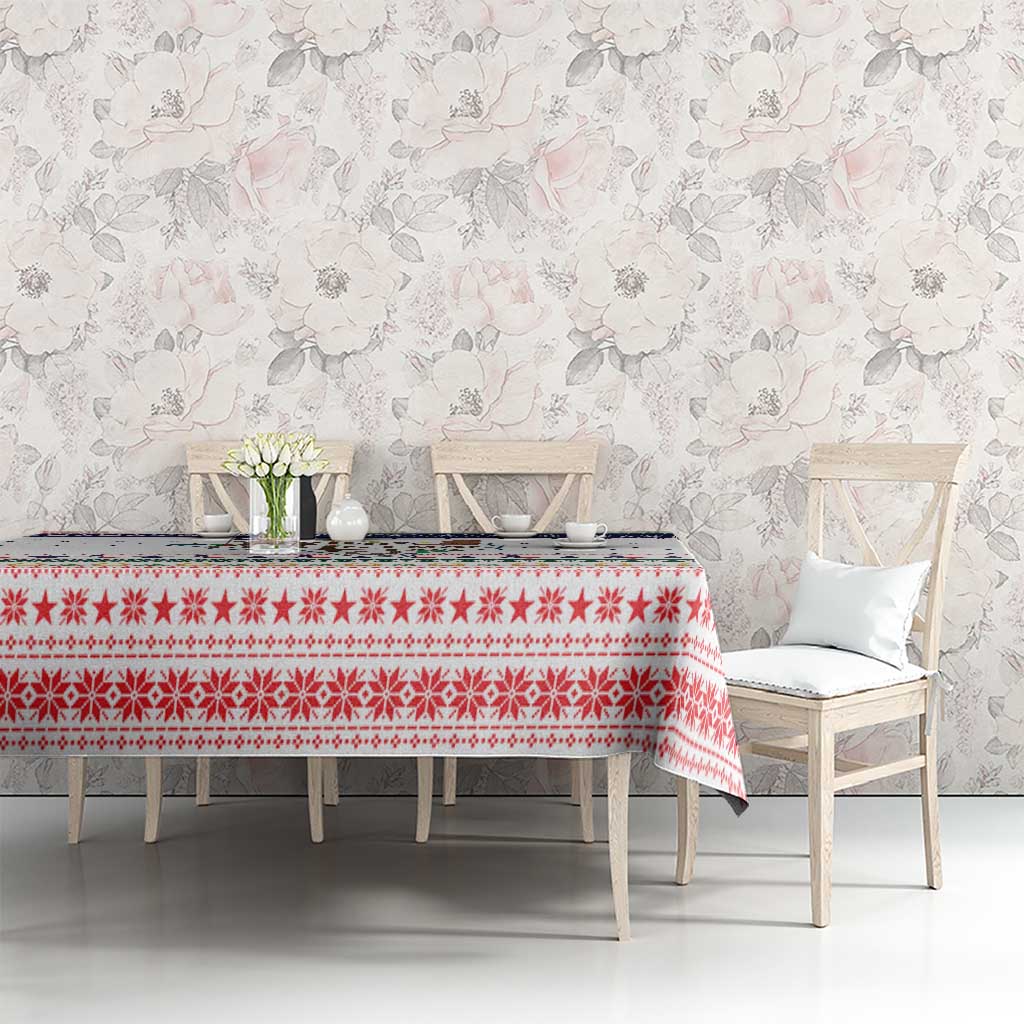 Merry Christmas Yall Texas Tablecloth Xmas Holiday Patterns - Wonder Print Shop