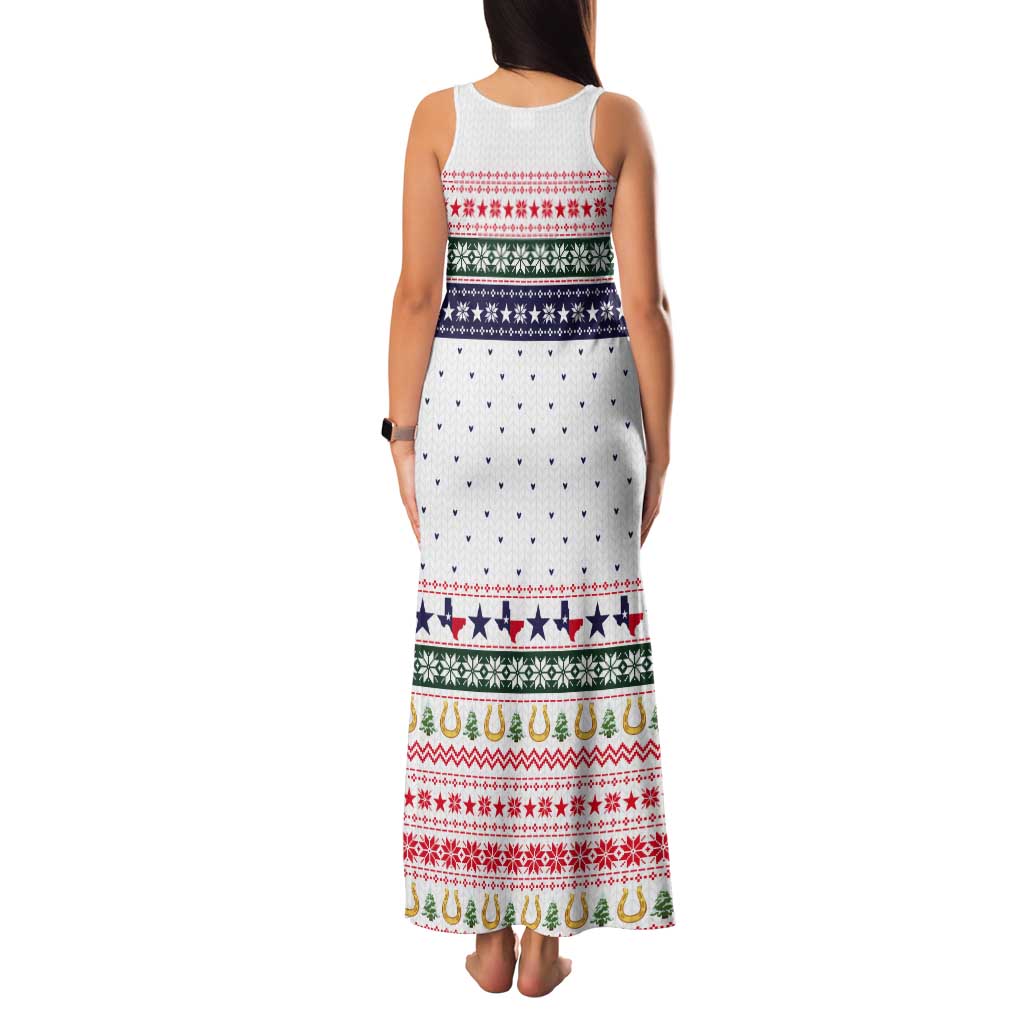 Merry Christmas Yall Texas Tank Maxi Dress Xmas Holiday Patterns - Wonder Print Shop