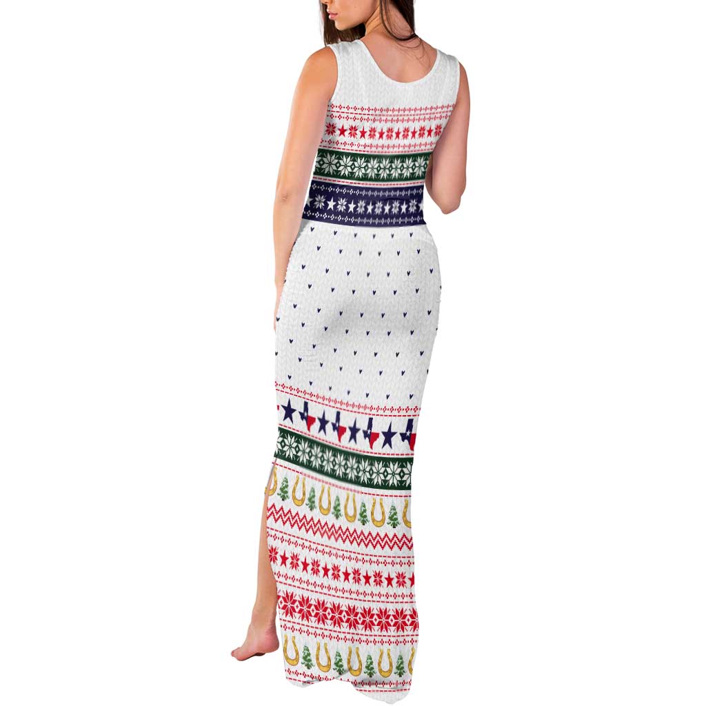 Merry Christmas Yall Texas Tank Maxi Dress Xmas Holiday Patterns - Wonder Print Shop