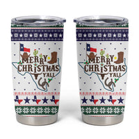Merry Christmas Yall Texas Tumbler Cup Xmas Holiday Patterns - Wonder Print Shop