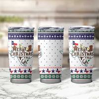 Merry Christmas Yall Texas Tumbler Cup Xmas Holiday Patterns - Wonder Print Shop