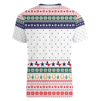 Merry Christmas Yall Texas Women V-Neck T-Shirt Xmas Holiday Patterns - Wonder Print Shop
