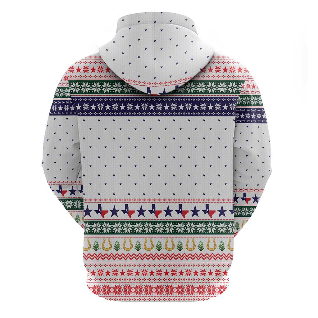Merry Christmas Yall Texas Zip Hoodie Xmas Holiday Patterns - Wonder Print Shop