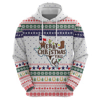 Merry Christmas Yall Texas Zip Hoodie Xmas Holiday Patterns - Wonder Print Shop