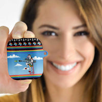 Unicorn Pew Pew Christmas AirPods Case Xmas Holiday Patterns - Wonder Print Shop