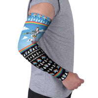 Unicorn Pew Pew Christmas Arm Sleeves Xmas Holiday Patterns - Wonder Print Shop