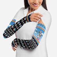 Unicorn Pew Pew Christmas Arm Sleeves Xmas Holiday Patterns - Wonder Print Shop