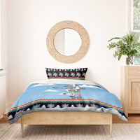 Unicorn Pew Pew Christmas Bedding Set Xmas Holiday Patterns - Wonder Print Shop