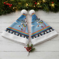 Unicorn Pew Pew Christmas Santa Hat Xmas Holiday Patterns - Wonder Print Shop