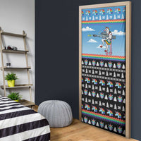 Unicorn Pew Pew Christmas Door Cover Xmas Holiday Patterns - Wonder Print Shop