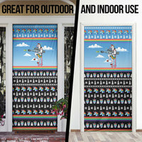 Unicorn Pew Pew Christmas Door Cover Xmas Holiday Patterns - Wonder Print Shop