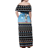 Unicorn Pew Pew Christmas Family Matching Off Shoulder Maxi Dress and Hawaiian Shirt Xmas Holiday Patterns - Wonder Print Shop