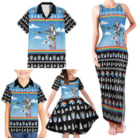 Unicorn Pew Pew Christmas Family Matching Tank Maxi Dress and Hawaiian Shirt Xmas Holiday Patterns - Wonder Print Shop