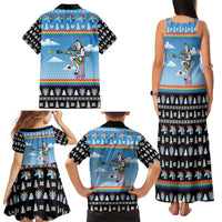 Unicorn Pew Pew Christmas Family Matching Tank Maxi Dress and Hawaiian Shirt Xmas Holiday Patterns - Wonder Print Shop