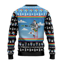 Unicorn Pew Pew Christmas Ugly Christmas Sweater Xmas Holiday Patterns - Wonder Print Shop