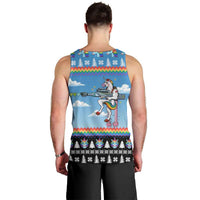 Unicorn Pew Pew Christmas Men Tank Top Xmas Holiday Patterns - Wonder Print Shop