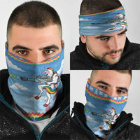 Unicorn Pew Pew Christmas Neck Gaiter Xmas Holiday Patterns - Wonder Print Shop