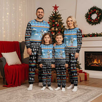 Unicorn Pew Pew Christmas Pajama Set Xmas Holiday Patterns - Wonder Print Shop