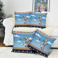 Unicorn Pew Pew Christmas Pillow Cover Xmas Holiday Patterns - Wonder Print Shop